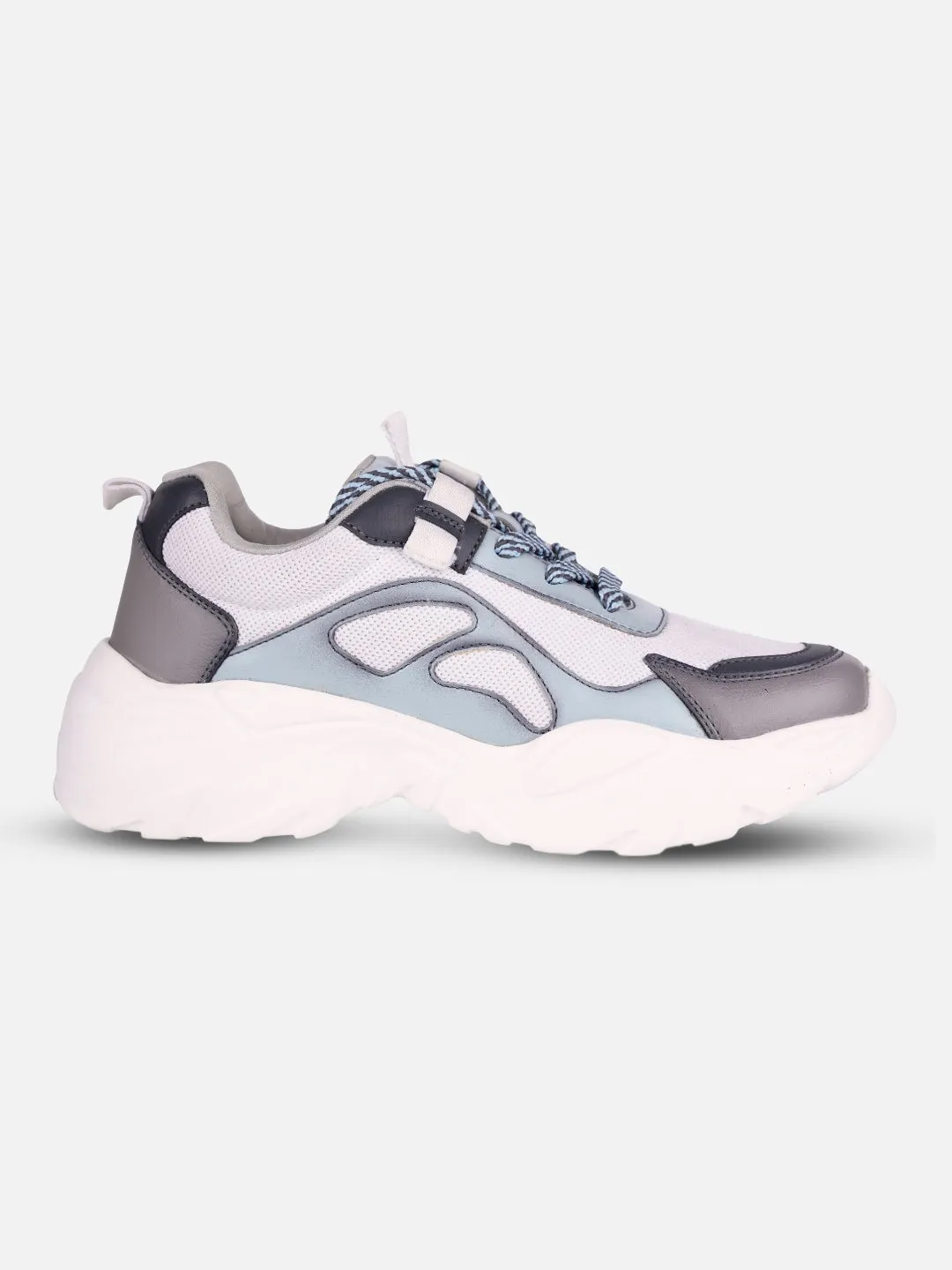 Women's Blue/Grey All Seasons Wearing Sneakers (IU1001) Swift Step Busy Schedule