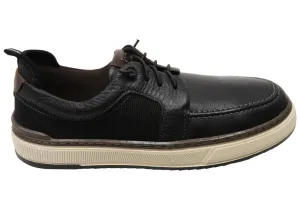 Democrata Drake Mens Comfortable Leather Casual Shoes Made In Brazil Toe Space