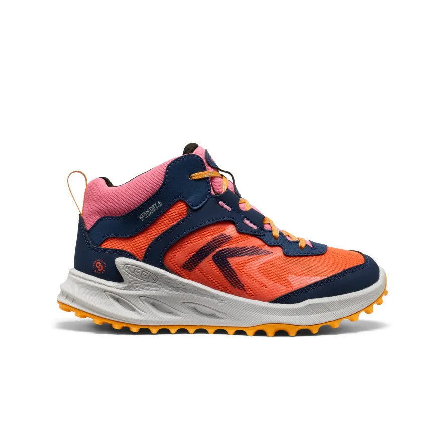 Big Kids' Zionic Waterproof Boot  |  Naval Academy/Nasturtium Ergonomic Shape Party - worthy kids' shoes