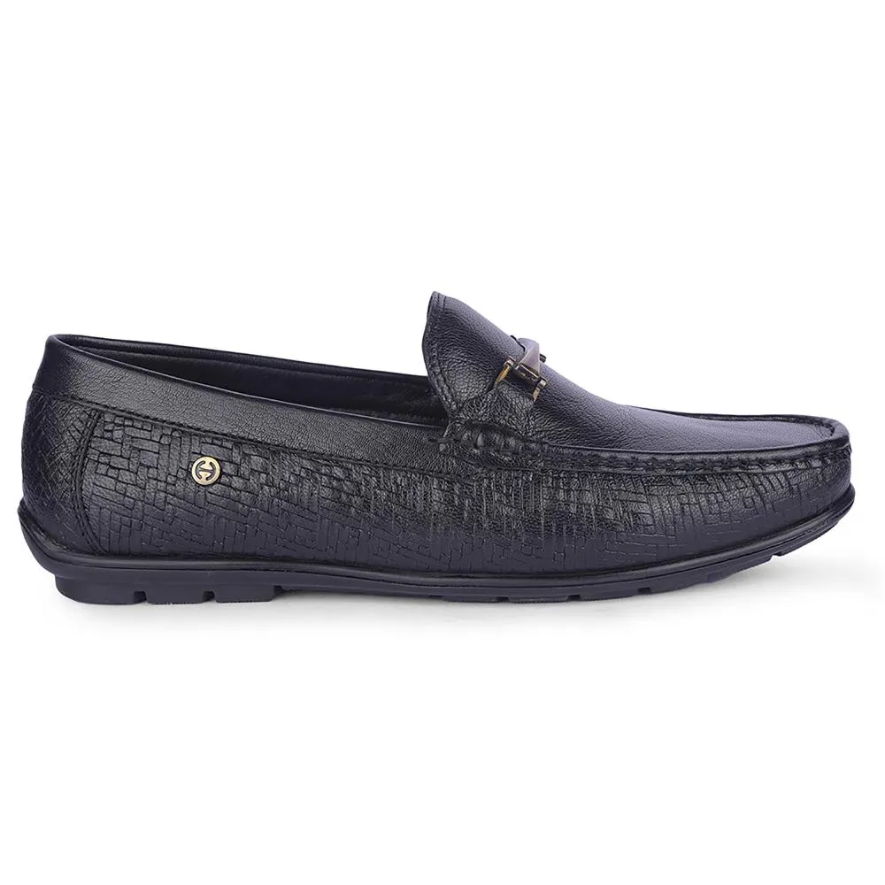 Healers By Liberty Mens OSL-49 Black Formal Loafers Premium Leather Fast Wear