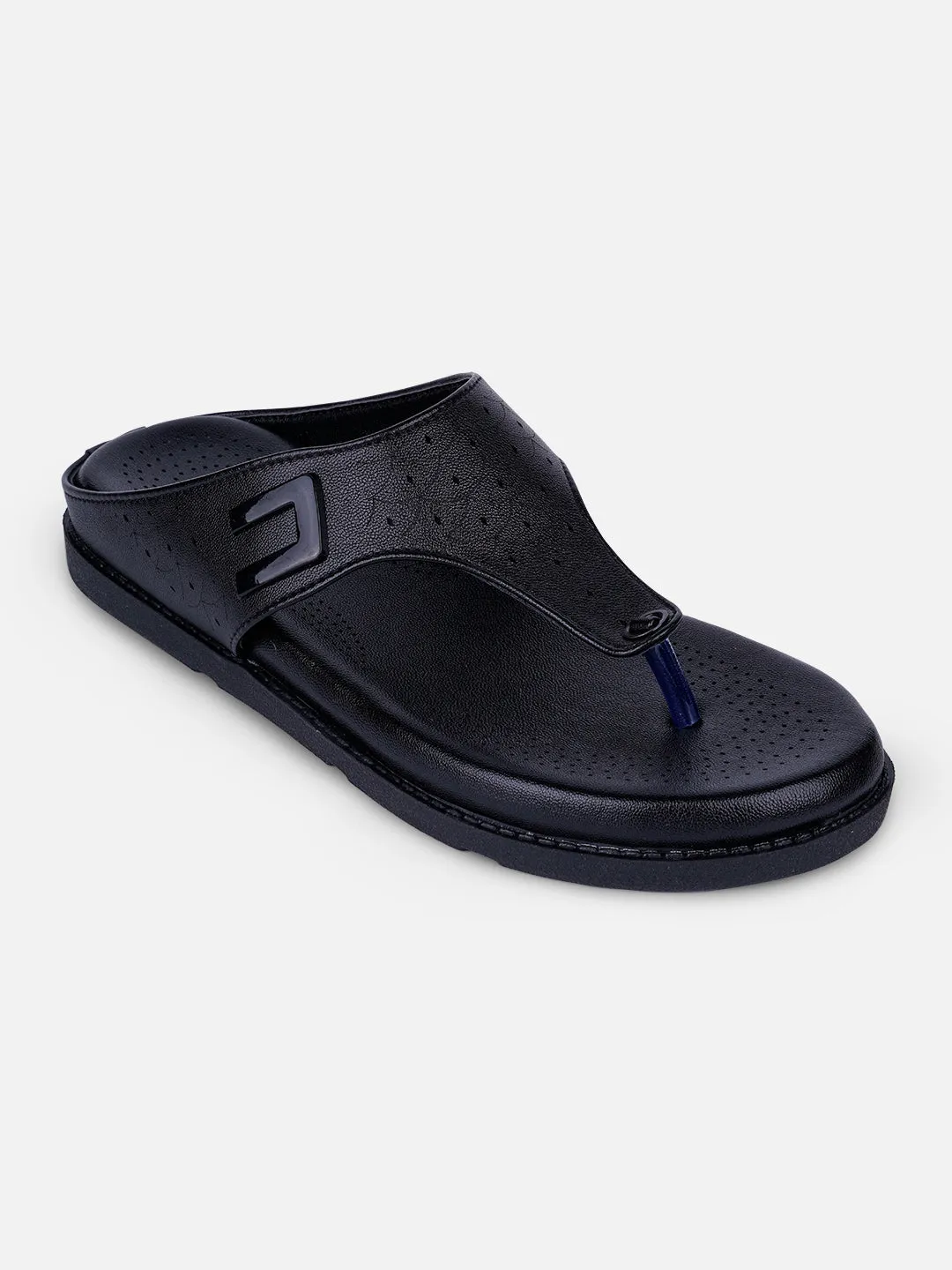 Women's Black Thong Sandals (IU6016) Versatile use