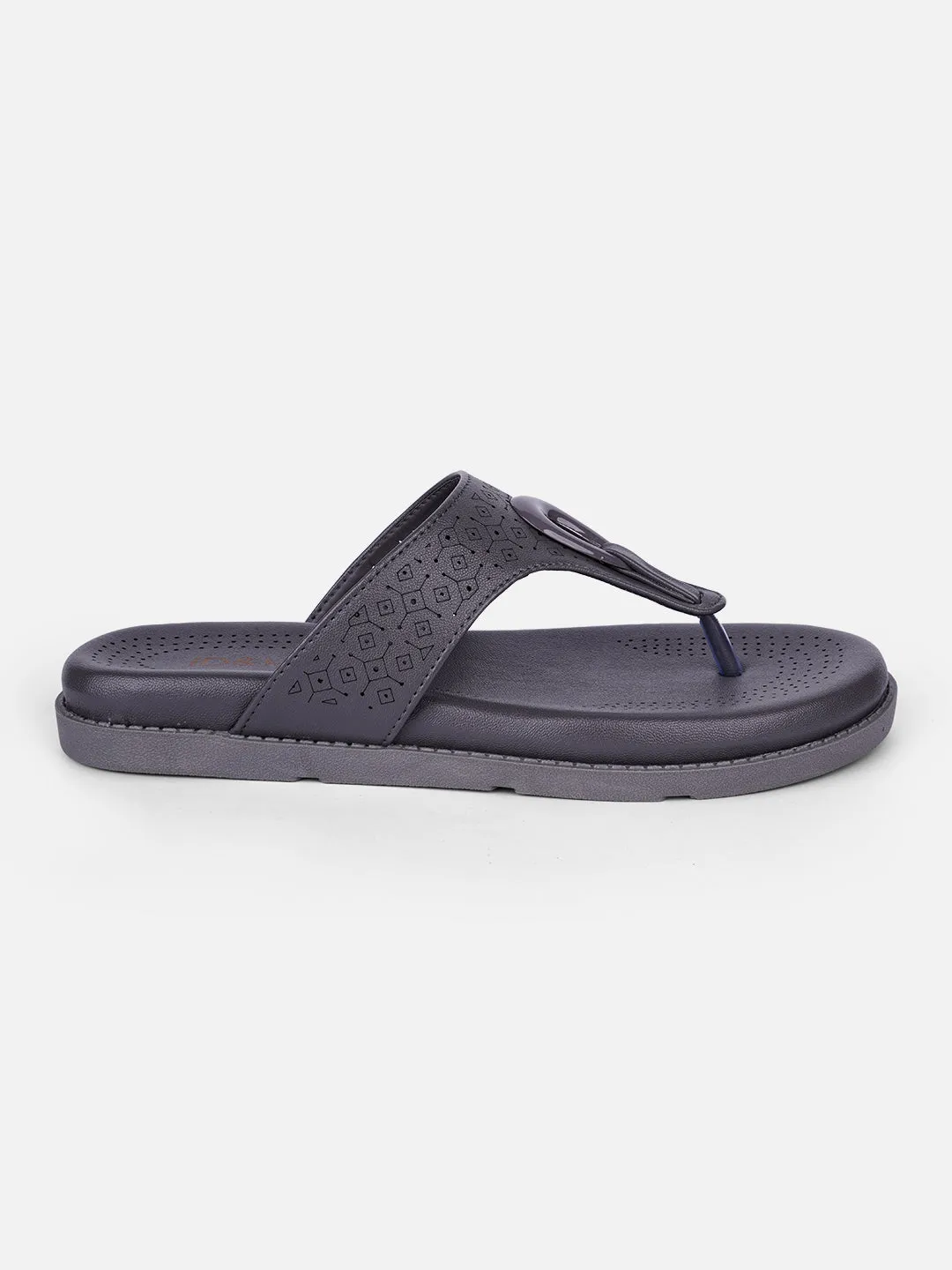 Women's Grey Thong Sandals (IU6015) Easy Beach Footwear