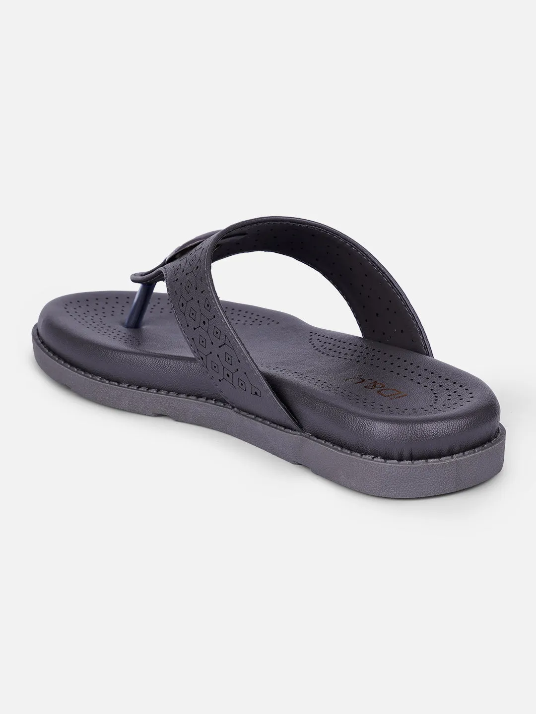 Women's Grey Thong Sandals (IU6015) Instant Comfort