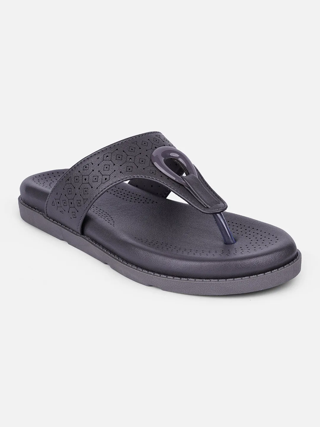 Comfortable Tongue Women's Grey Thong Sandals (IU6015)