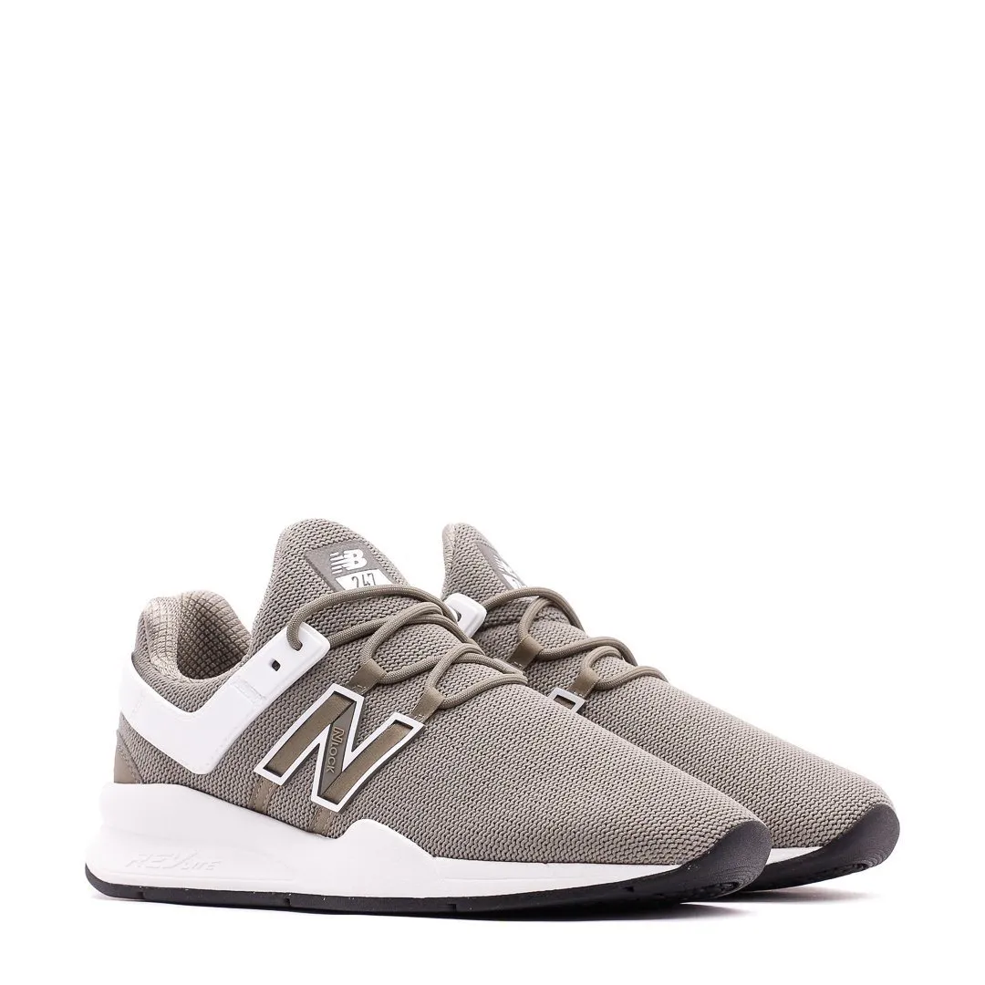 New Balance 247 Revlite Olive White Women WS247DNB Happy Move Wide toe box