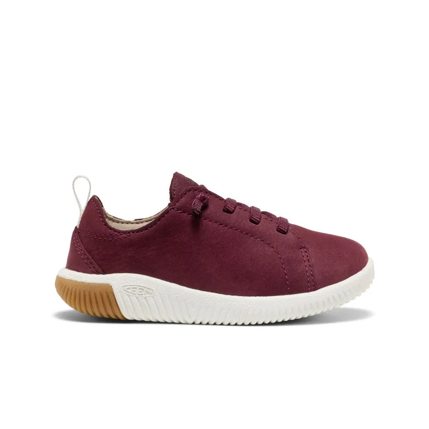 Playground - ready kids' shoes Little Kids' KNX Leather Sneaker  |  Fig/Star White