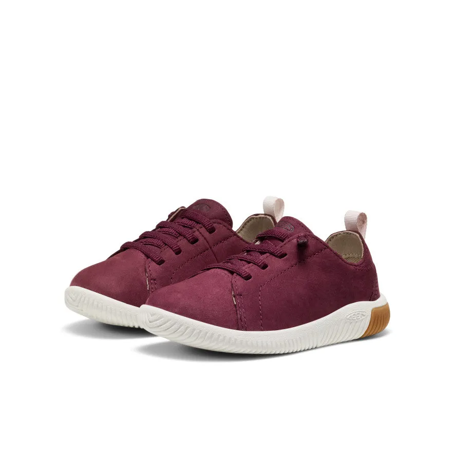 Velcro - closure kids' shoes Little Kids' KNX Leather Sneaker  |  Fig/Star White