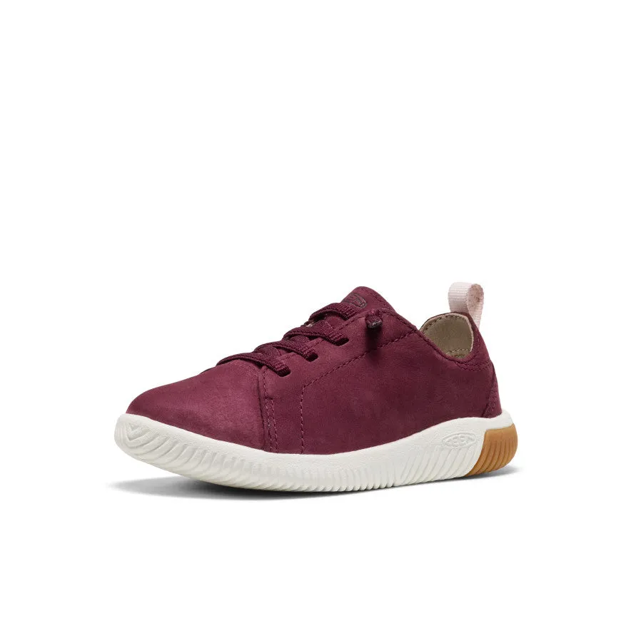 Little Kids' KNX Leather Sneaker  |  Fig/Star White Breathable materials for kids