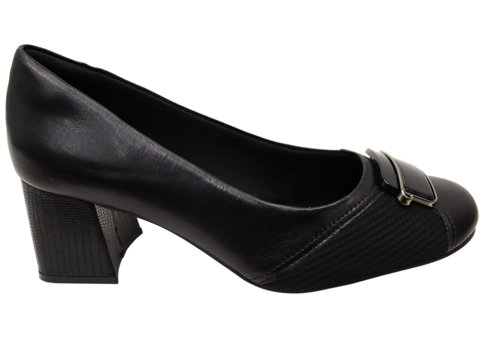 Comfortflex Renee Womens Leather Comfortable Heels Made In Brazil Timeless Quality