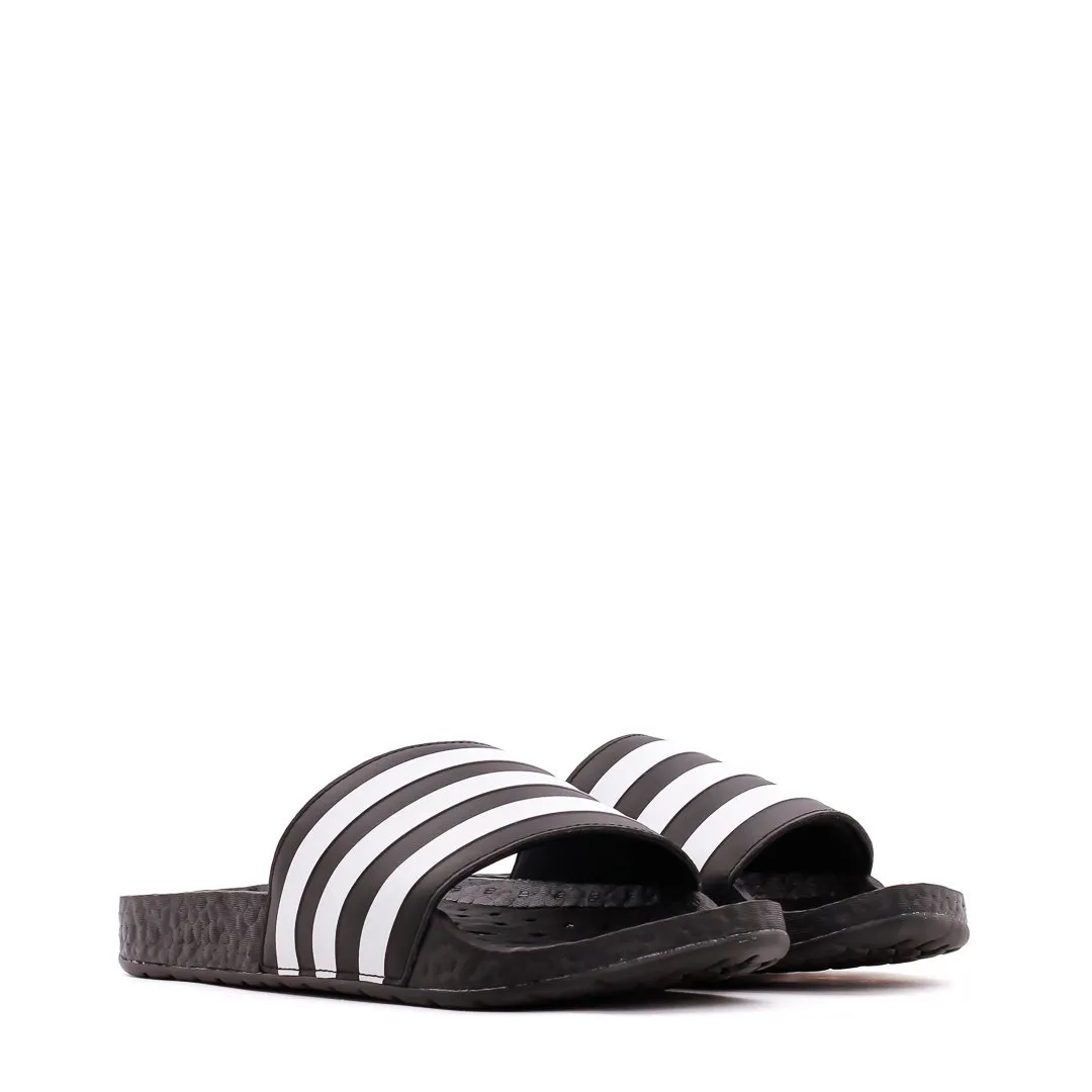 Work Life Foot Support Adidas Men Adilette Boost Black White FU9884