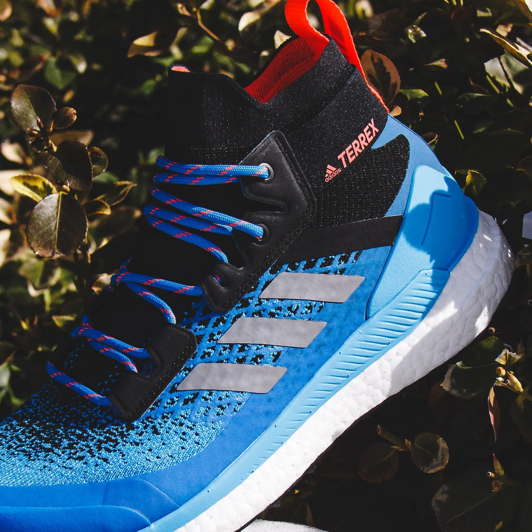 group walk Fire Red Adidas Outdoor Men Terrex Boost Free Hiker Primeblue Black Blue GZ0334
