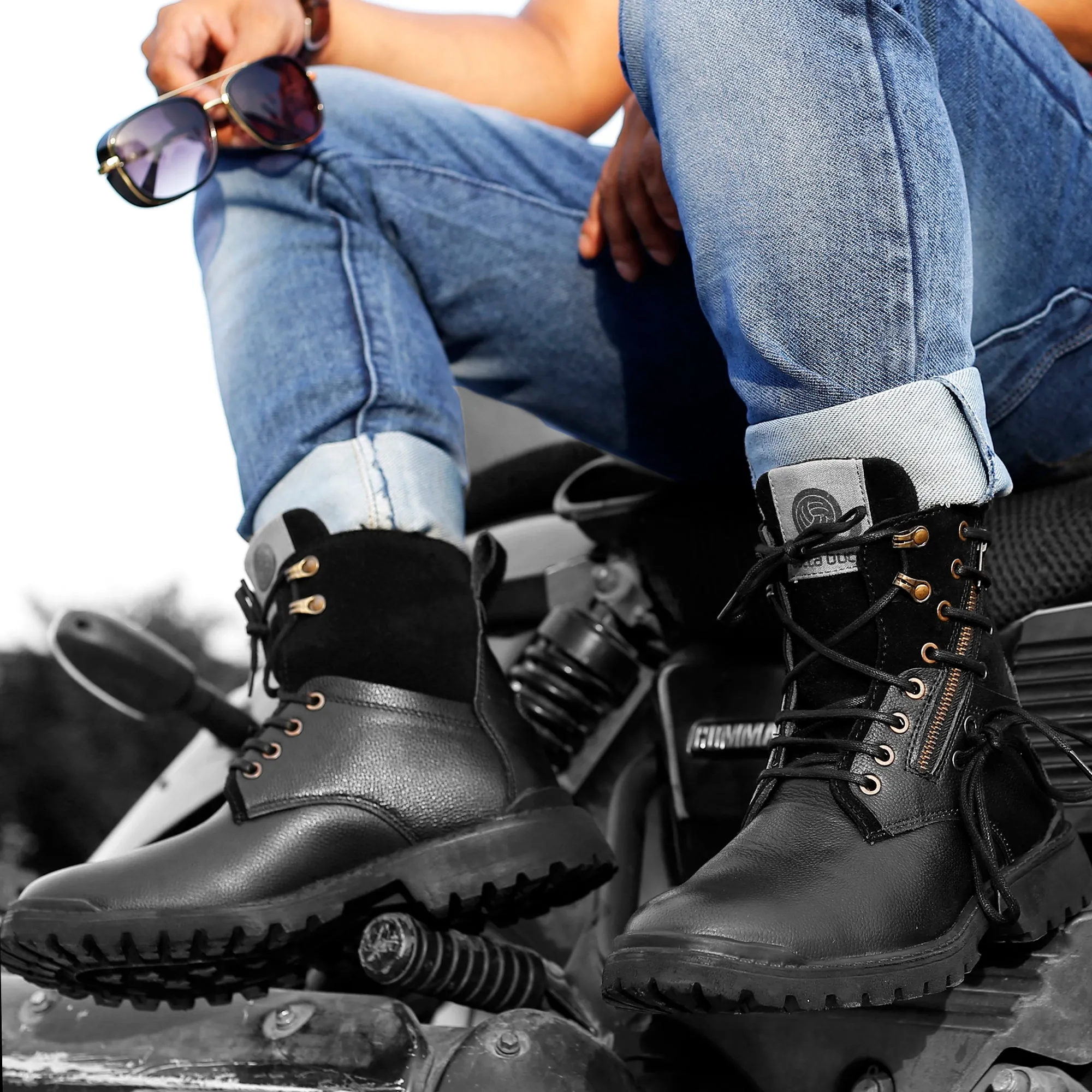 Fashion Glow Bacca Bucci Combat Boots