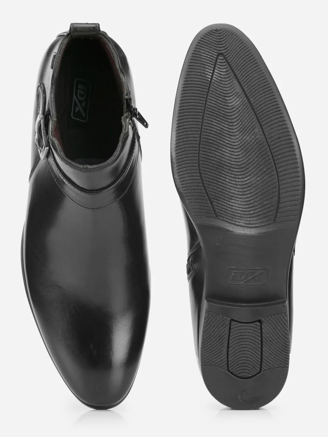 Stylish Brave Walk Men's Black Ankle top Slip On Formal Boot (IX2034)