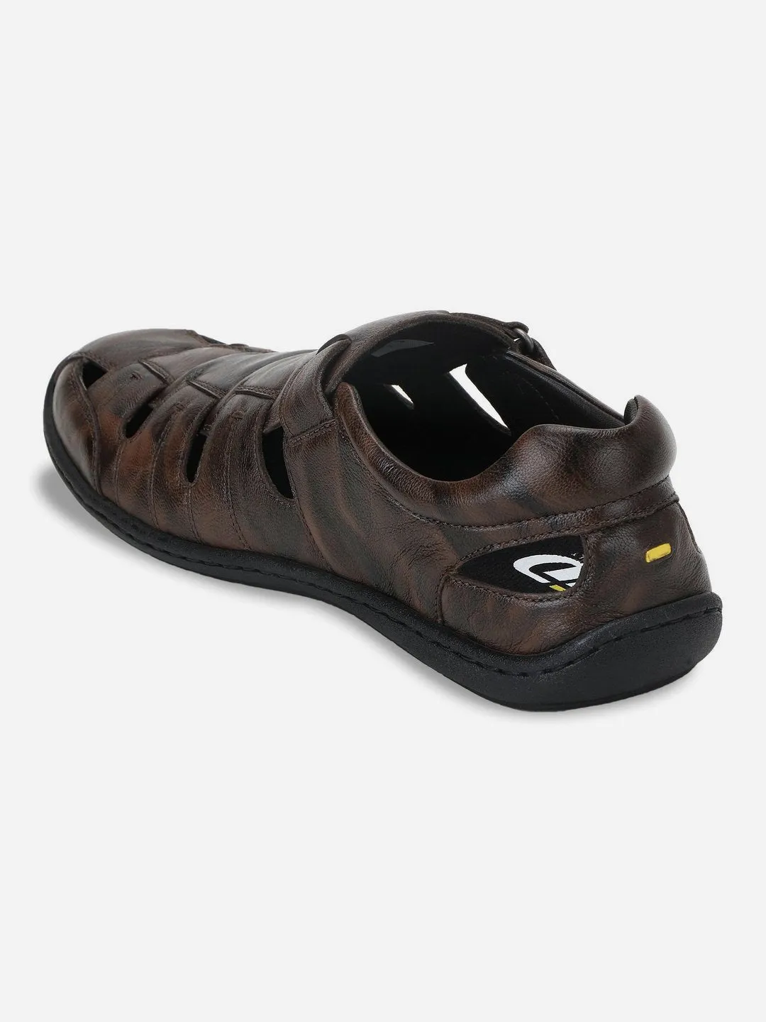 Peace Mood Men's Brown Hurache Casual Sandal (ID4033)
