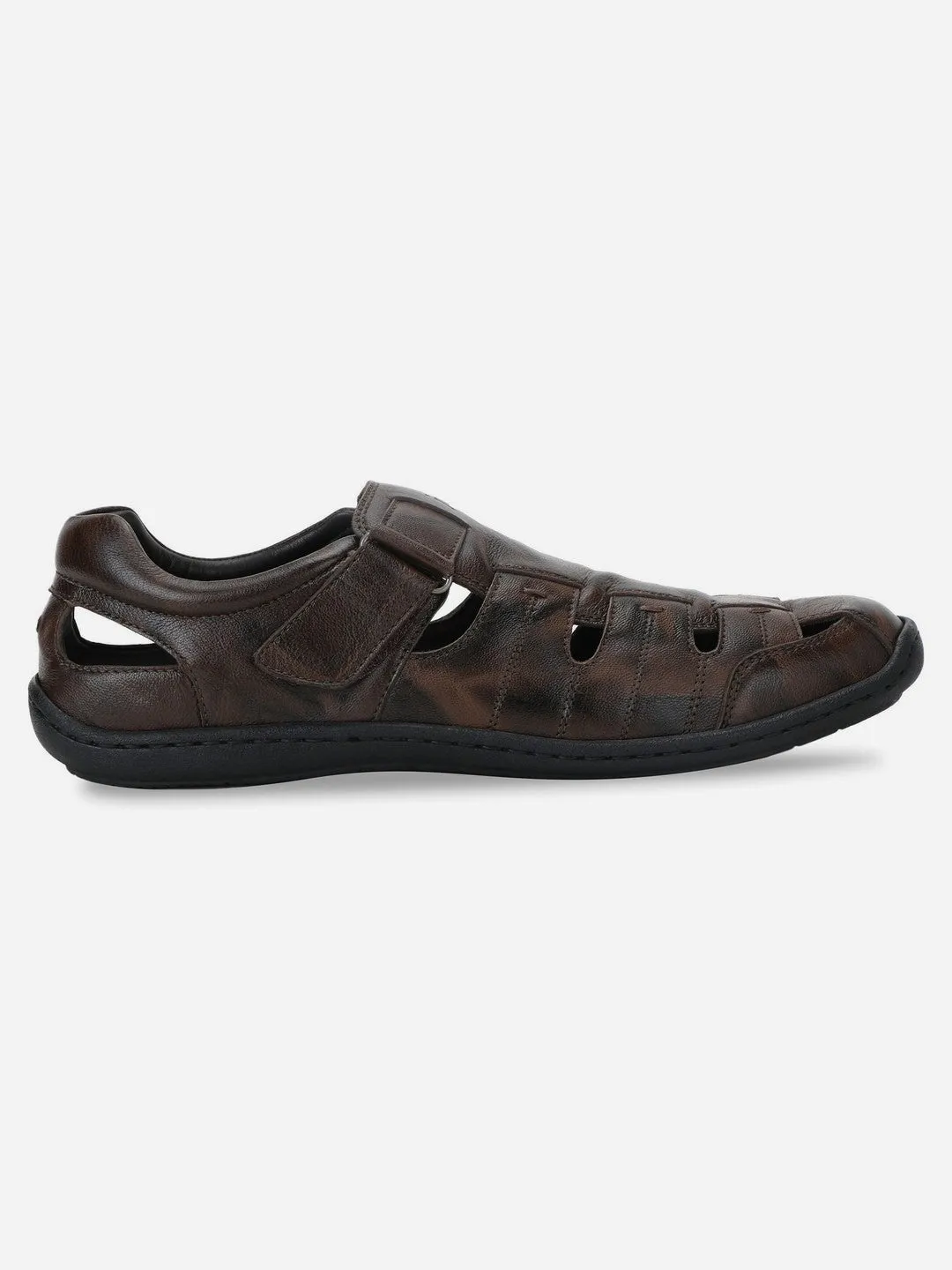 Men's Brown Hurache Casual Sandal (ID4033) Pool Time Rock Path