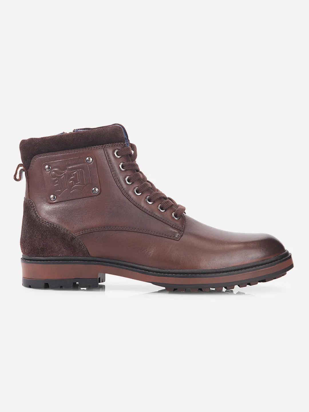 Men's Brown Round Toe Casual Lace Up Boot (ID1155 ) Sail Vibe