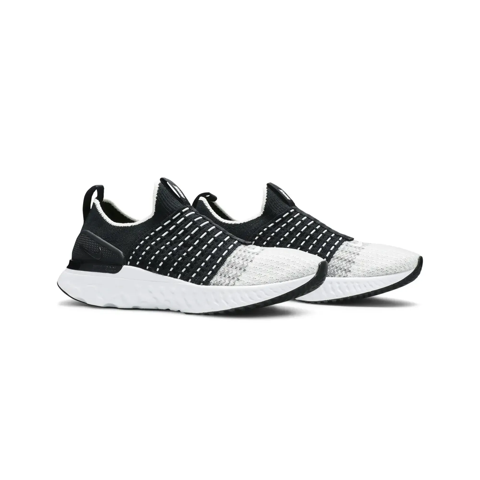 Nike React Phantom Run Flyknit 2 'Black White' Women's (2020) Comfortable fit