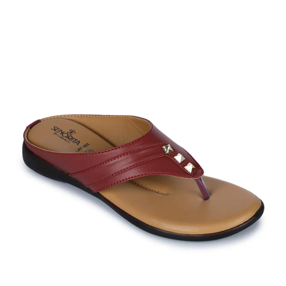 Teen Fun Senorita Casual (Cherry) Slipper For Women LAF-905 By Liberty