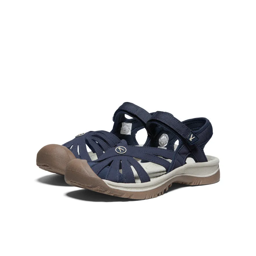 Air Cushioned Heel Women's Rose Sandal  |  Navy