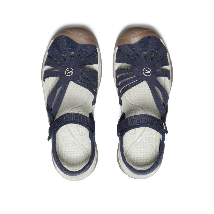 Women's Rose Sandal  |  Navy Textured Upper Synthetic