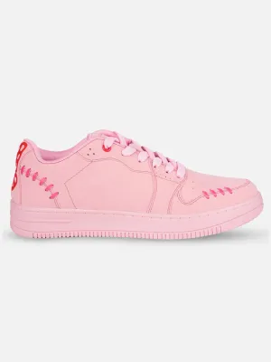 Comfort Adjust Women's Pink Platform Sneakers (IU1013)