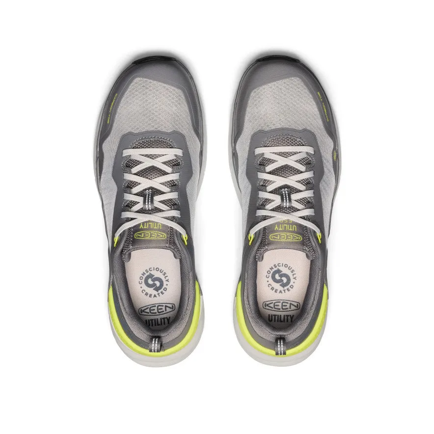 Elastic Cuff Quick Release Men's Speedworks ESD Work Sneaker (Carbon Toe)  |  Steel Grey/Vintage Indigo