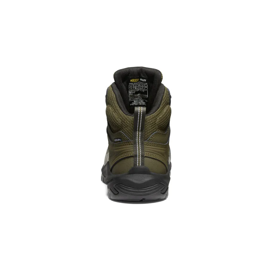 foam sole Cozy Step Men's Reno Mid Waterproof (Carbon Toe)  |  Dark Olive/Black