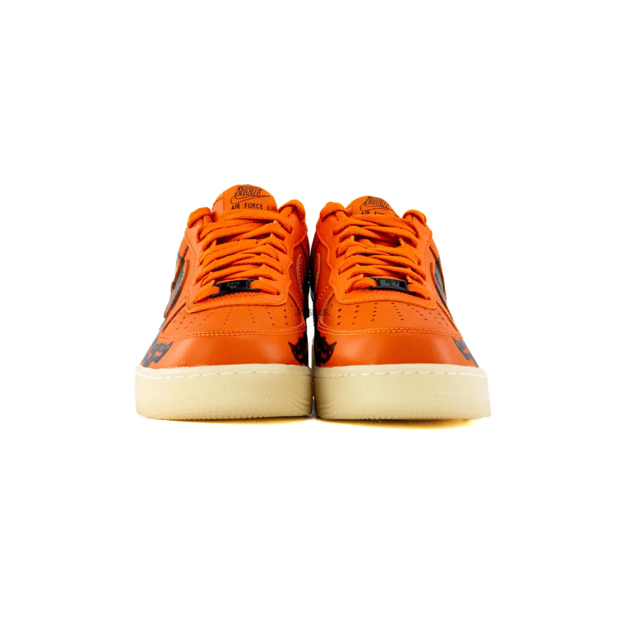 Nike Air Force 1 Low 'Orange Skeleton Halloween' (2020) Memory Foam Standing All Fiber Mix