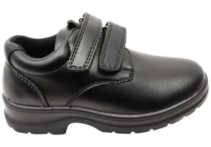 Cushioned Midsole Grosby Evan 2 Kids Leather Durable Adjustable Strap School Shoes