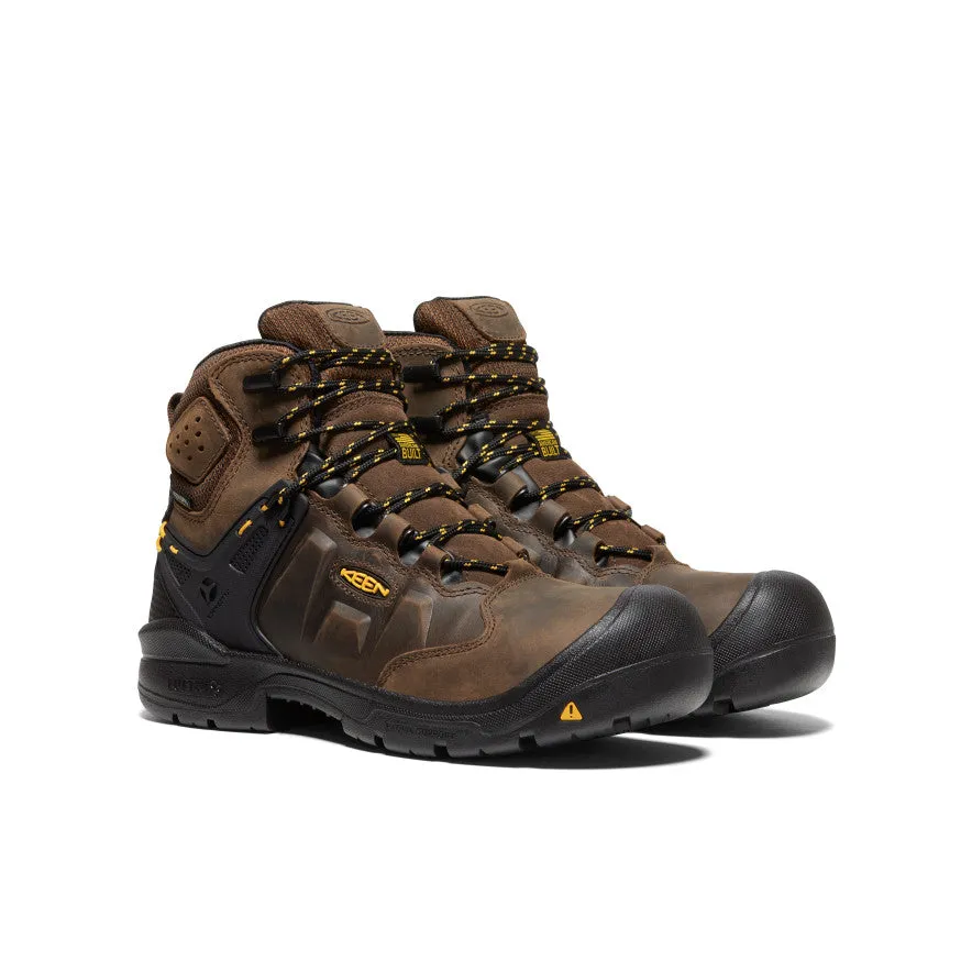 Men's Dover 6" Waterproof (Carbon Toe)  |  Dark Earth/Black Comfort Strap Effortless Sandal Fit