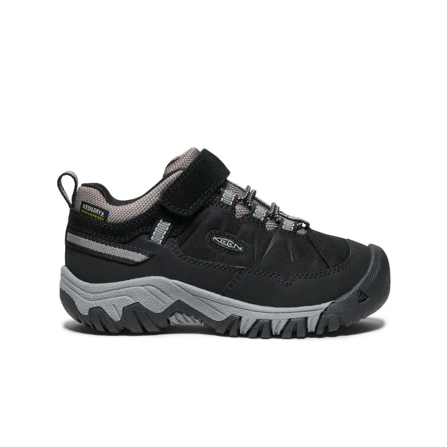 Little Kids' Targhee IV Waterproof Hiking Shoe  |  Black/Steel Grey Yoga Base material