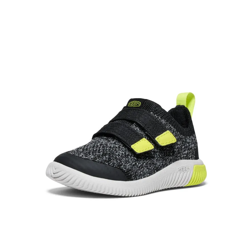 Breathable Lining Comfort Cushion Toddlers' KNX Knit Double Strap  |  Black/Evening Primrose