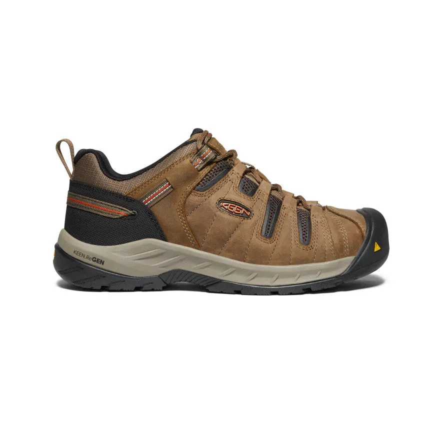 ShockDispersing Comfortable Sandal Men's Flint II (Steel Toe)  |  Shitake/Rust