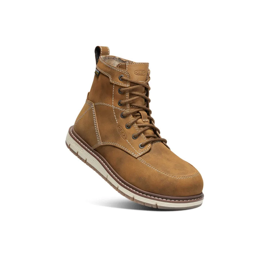 Long Lasting Women's San Jose 6" Waterproof Boot (Aluminum Toe)  |  Almond/Gum
