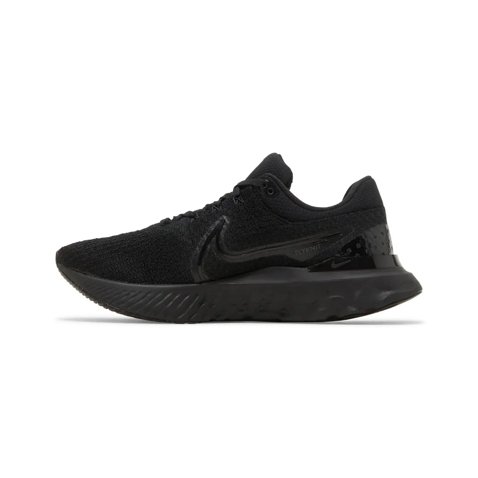 sports Soft Land Nike React Infinity Run Flyknit 3 'Triple Black' (2022)