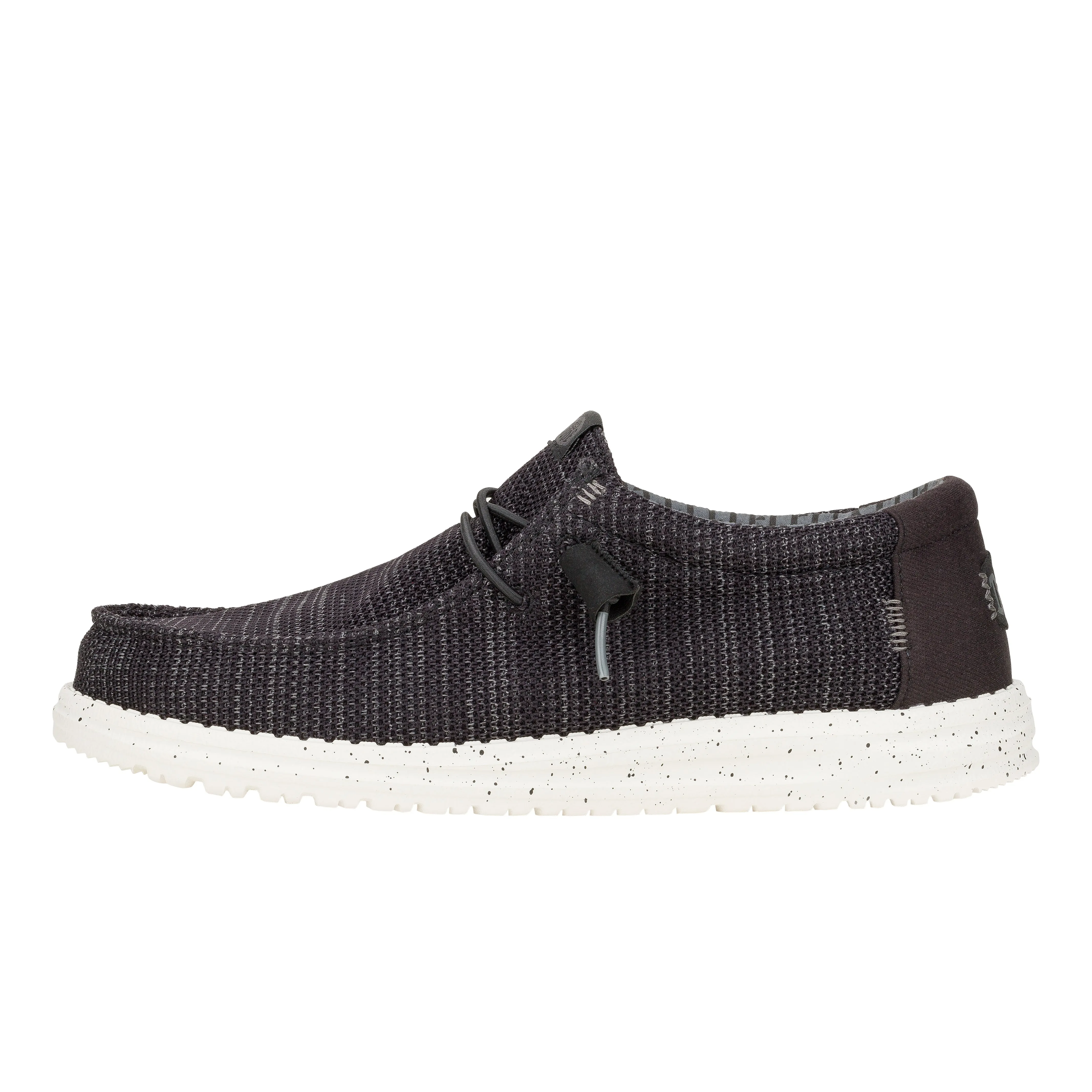 Wally Stretch Sox Wide - Black/White Leather Touch Fast Run