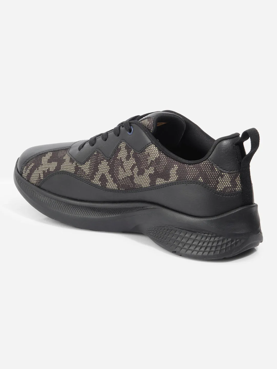 Sneaker Fit Men's Black Olive Textured Sneakers IX7133