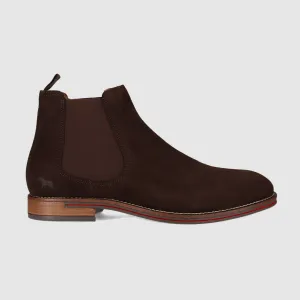 Memory Foam Desert Expedition Winner Chelsea Boots Dark Brown Suede Comfort support
