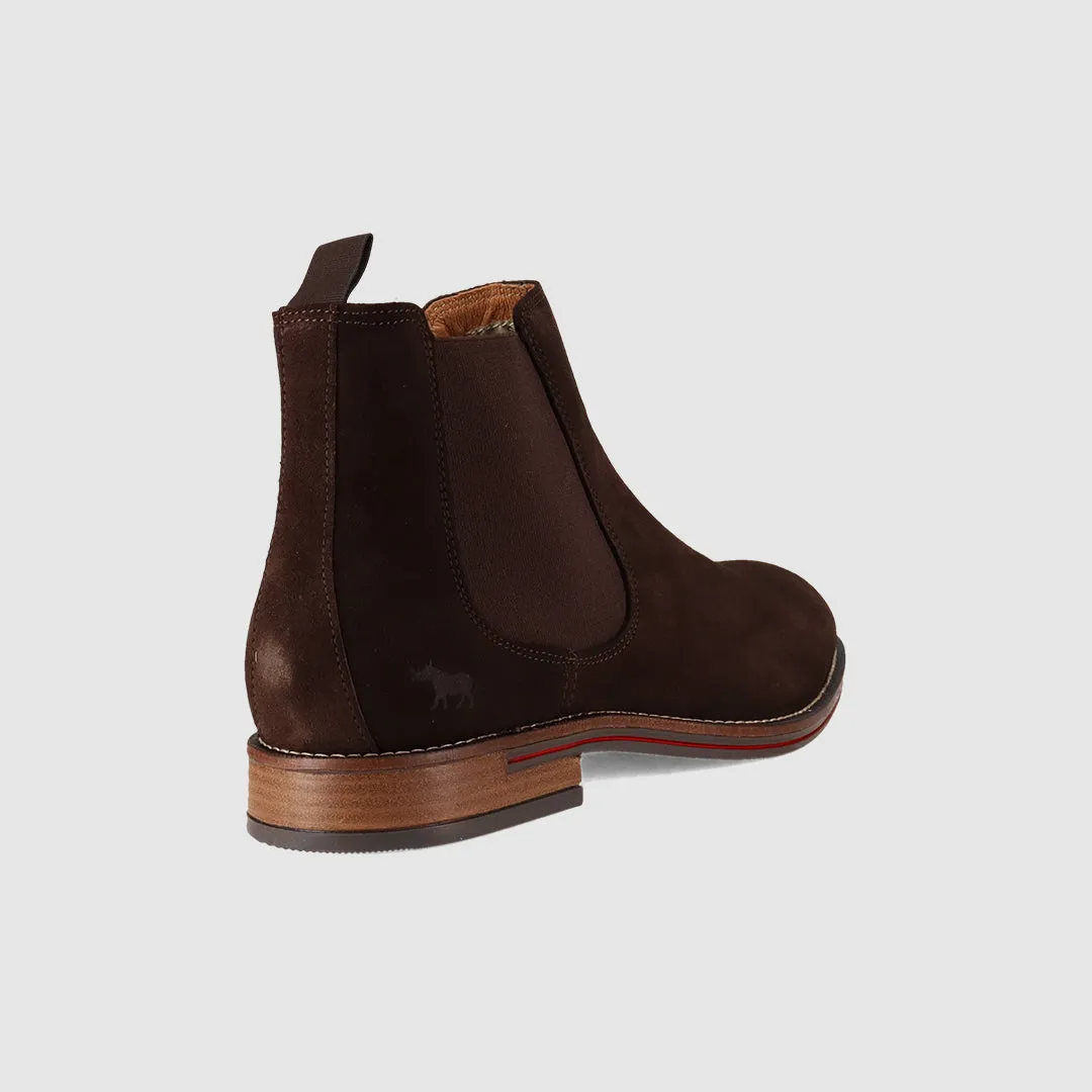 Winner Chelsea Boots Dark Brown Suede Cold Liner Rugged Built Cold Climate Feather Light Daily Walks
