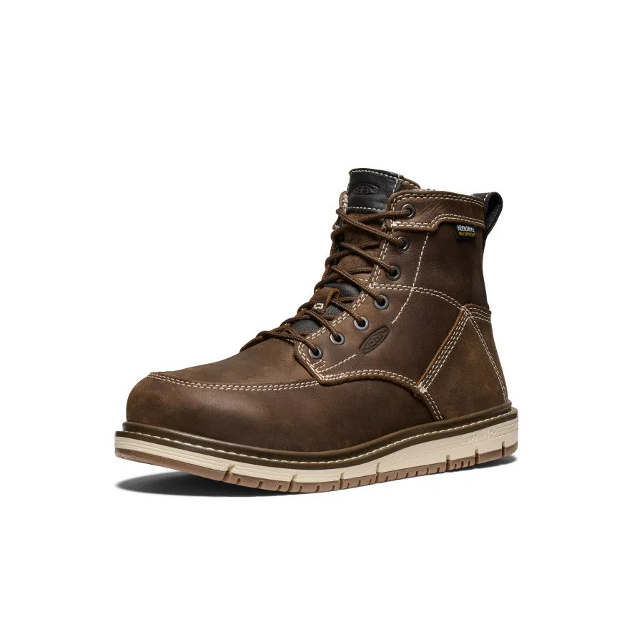 Quick On Women's San Jose 6" Waterproof Boot (Aluminum Toe)  |  Cascade Brown/Gum