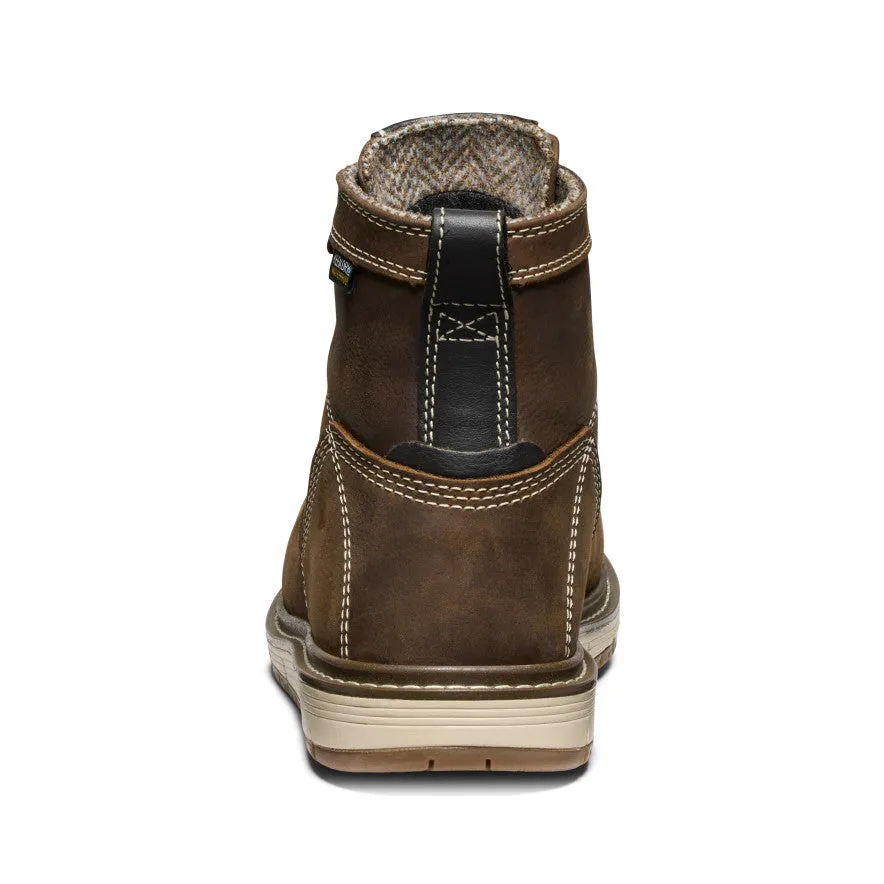 Summer Footwear Style On-the-Go Comfort Women's San Jose 6" Waterproof Boot (Aluminum Toe)  |  Cascade Brown/Gum