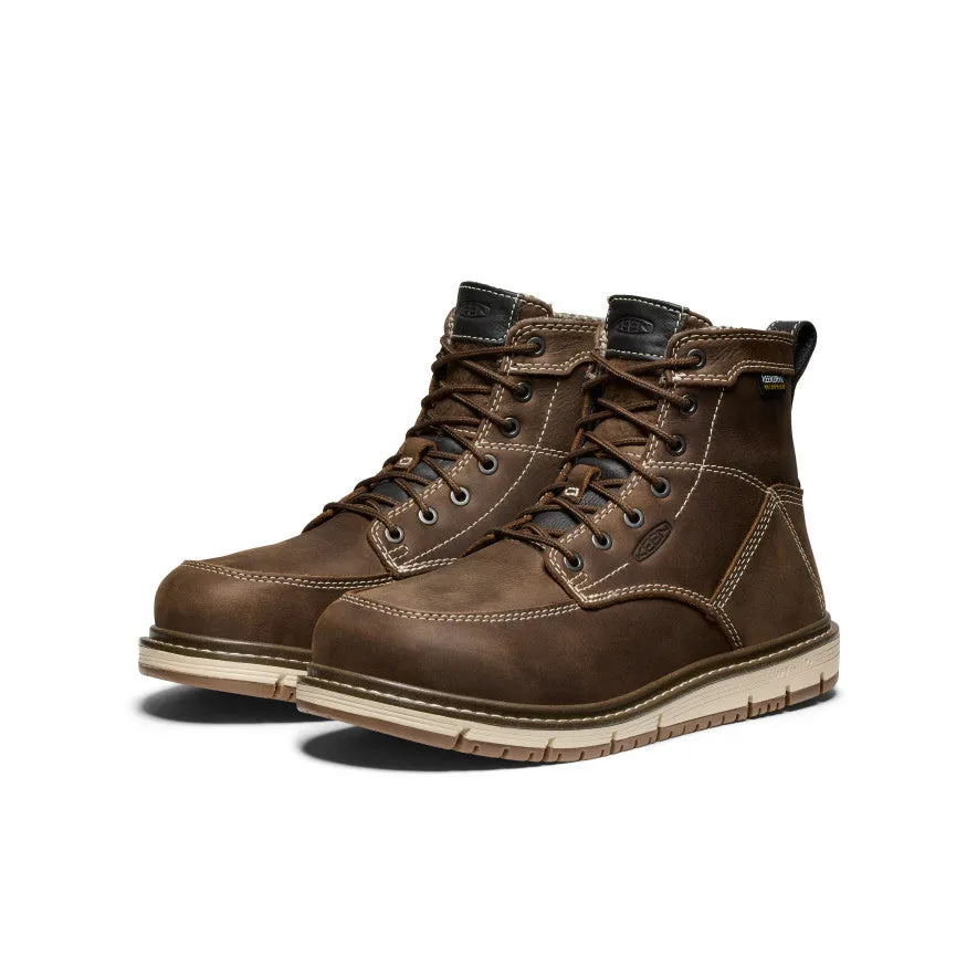 Women's San Jose 6" Waterproof Boot (Aluminum Toe)  |  Cascade Brown/Gum No-Slip Grip