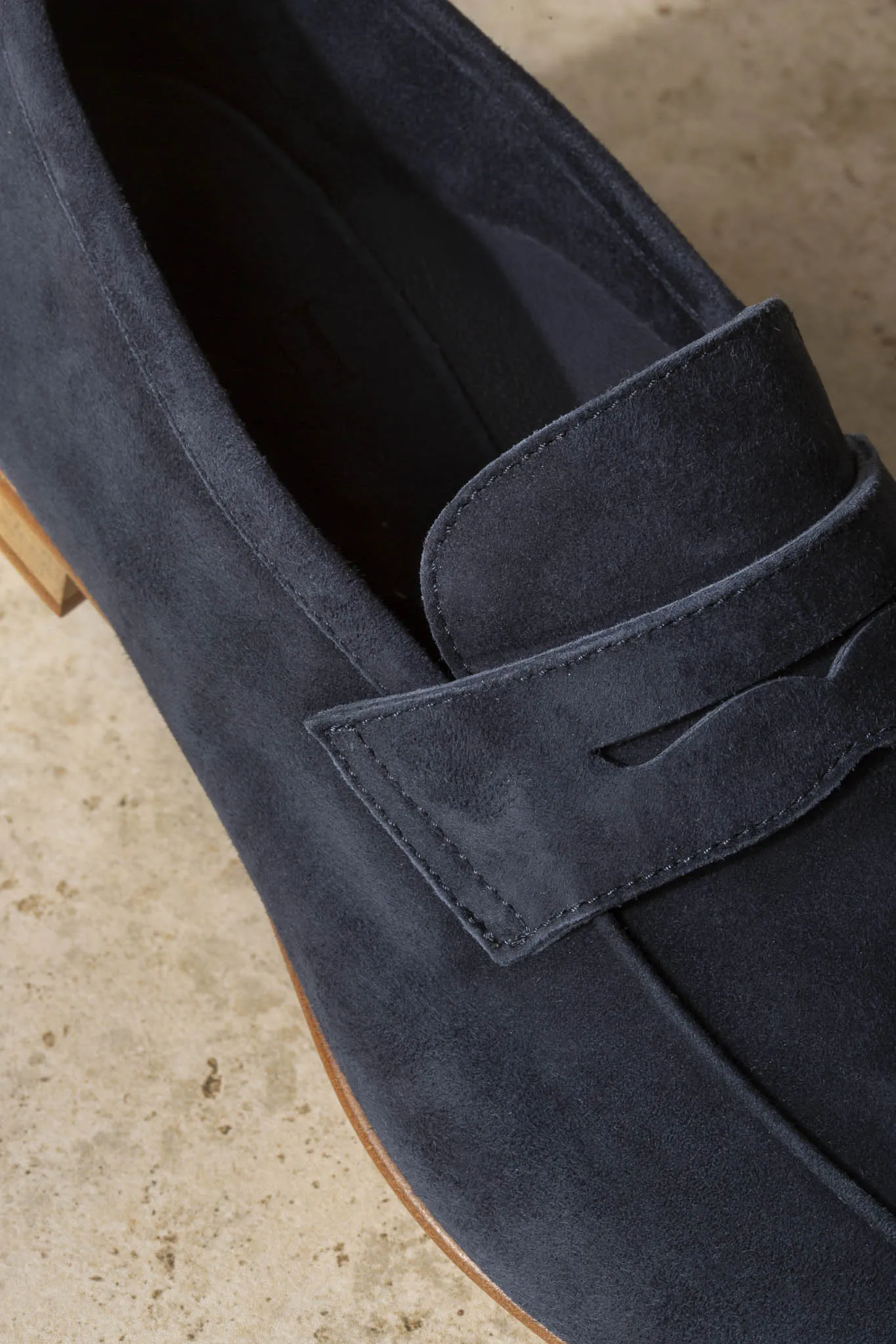 Blue soft penny loafers - Made In Italy Simple Motion