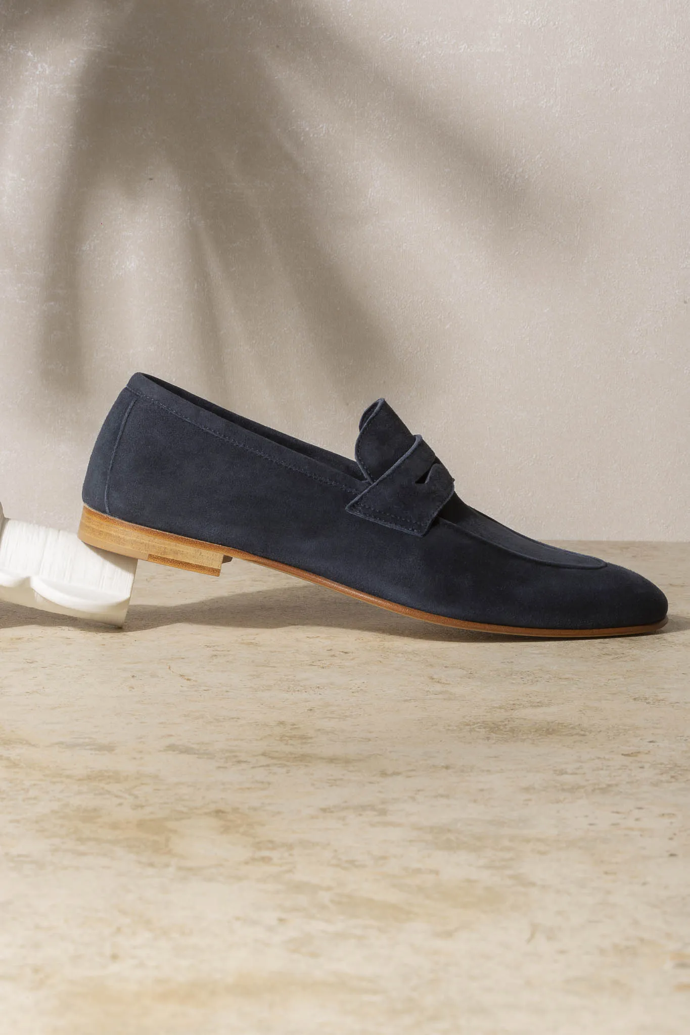 Ice Walk Blue soft penny loafers - Made In Italy