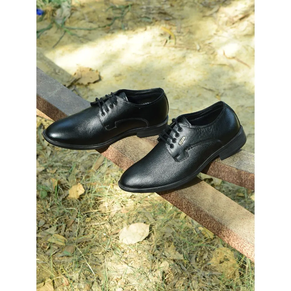 Skill Work Fortune by Liberty Men LOM-605 Black Formal Lacing Derby Shoes