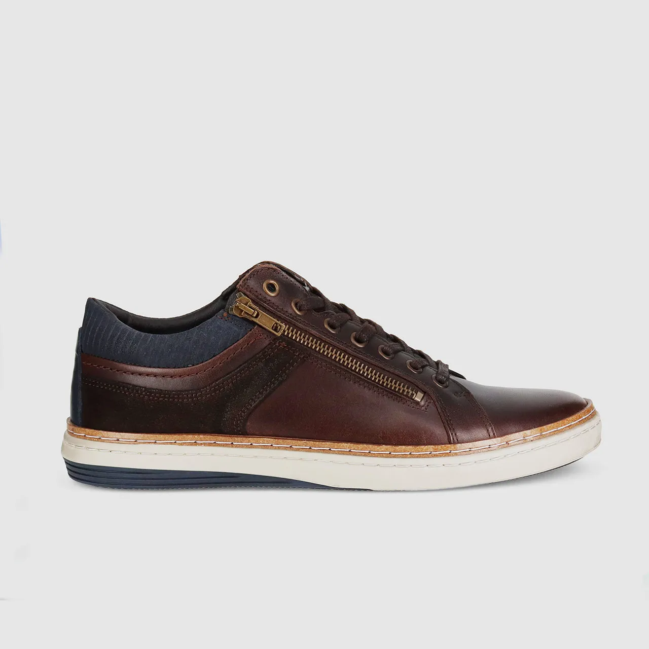 Whistle Casual Shoes Dark Brown Easy Fit Shoes Comfortable Arch Cushion