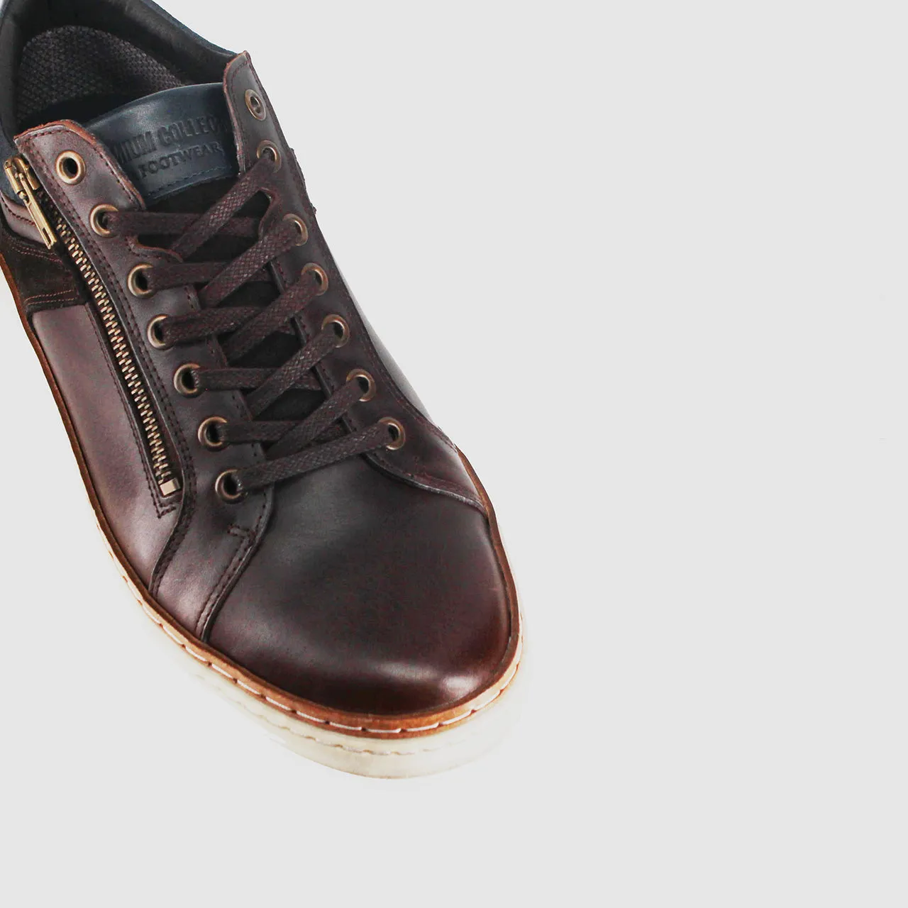 Whistle Casual Shoes Dark Brown Seamless Edge Commuter Fit