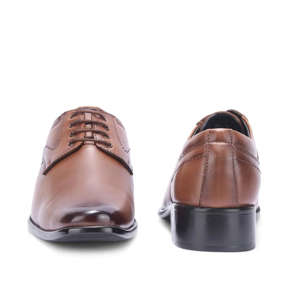 Fortune By Liberty Men HIL-3 Tan Formal Lacing Derby Shoes Daily Edge