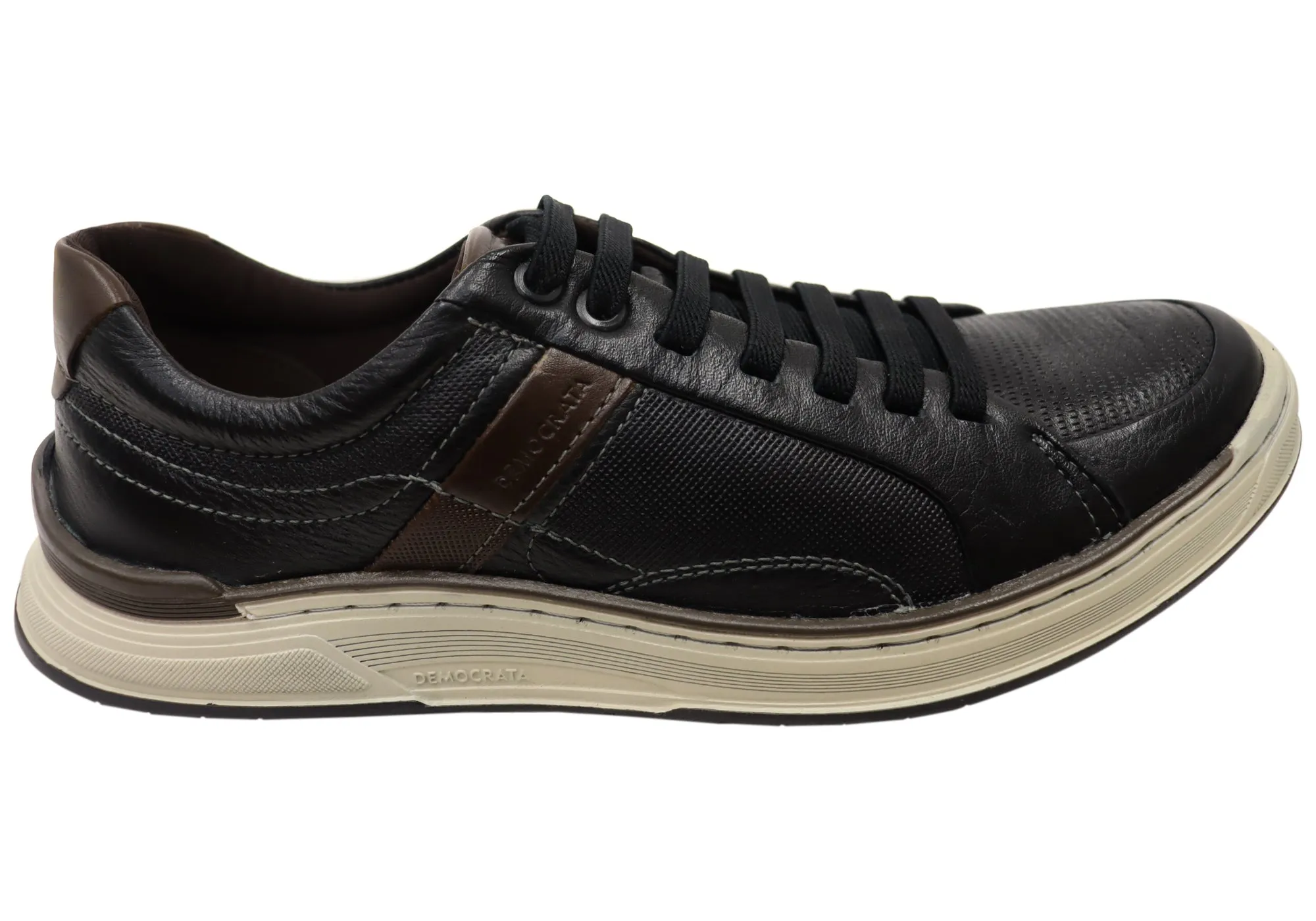 Democrata Wolfe Mens Comfortable Leather Casual Shoes Made In Brazil Smooth Upper