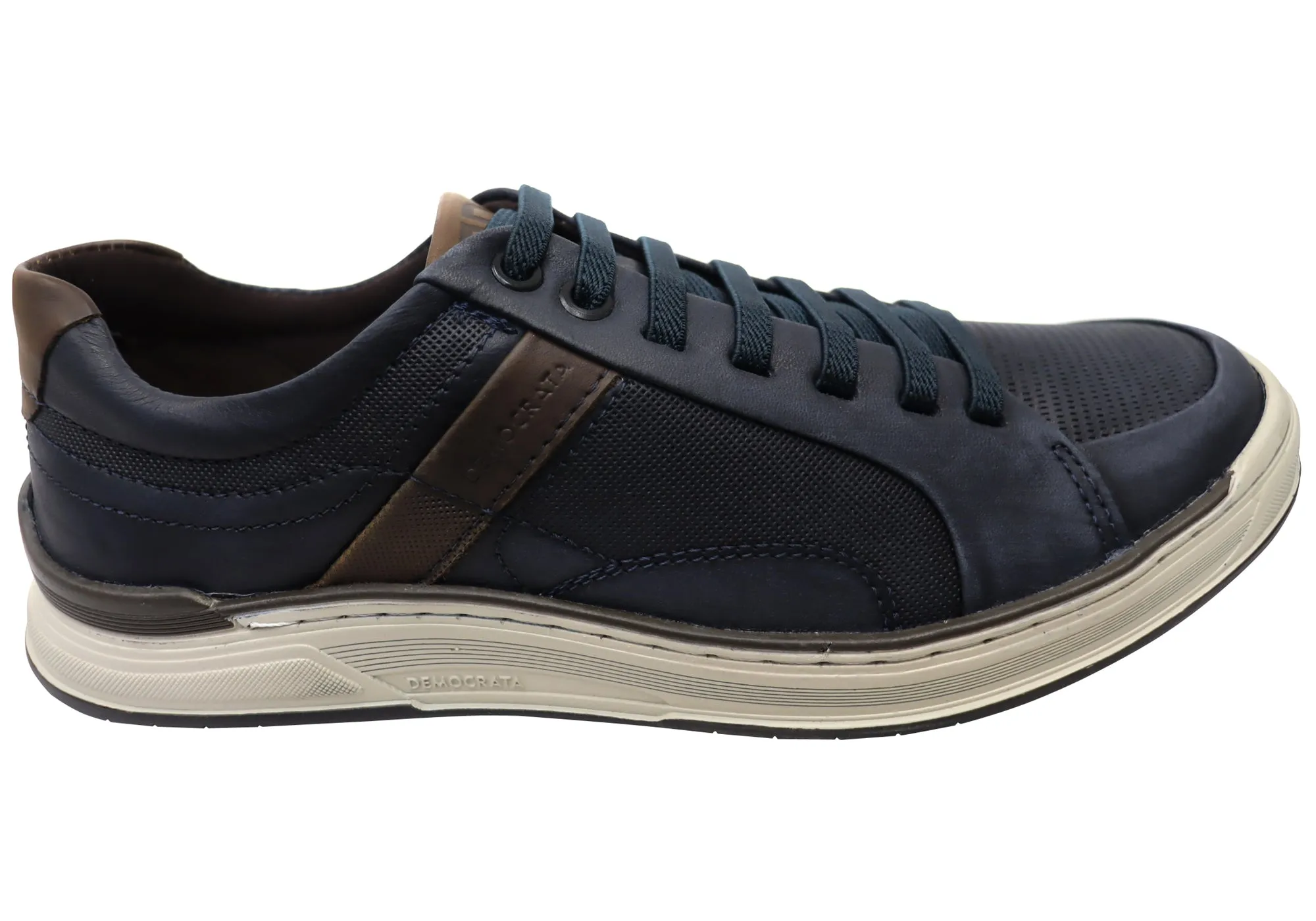 Simple Vibes Democrata Wolfe Mens Comfortable Leather Casual Shoes Made In Brazil